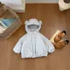 Nuevo Abrigo de Algodón Estilo Invierno para Bebés Niños y Niñas con Orejitas, Chaqueta de Algodón Gruesa y Cálida con Capucha, Ropa de Algodón Versátil