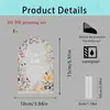 Adorno Acrílico Floral Curativo Estilo Ins Soporte Transparente con Forma de Arco para Escritorio Señal Decorativa Creativa para Boda Fiesta