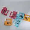 Cerradura de contraseña de dibujos animados para niños, candado de papelería, cerradura de contraseña para armario, candado de contraseña para mochila, candado de plástico