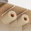 Estante de Almacenamiento sin Taladro Portarrollos de Cocina Dispensador de Pañuelos Colgante Invertido Caja para Toallitas Húmedas Colgador de Pared para Film Transparente