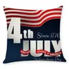 Amazon Wish Novo Produto Transfronteiriço Fronha Estampada Tema Dia da Independência Americana Almofada de Carro Almofada de Sofá