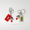 No ser nadie. 1 etiqueta acrílica creativa de texto llavero decoración inspirador estudiante nicho regalo colgante pareja