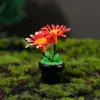 Micro-Paisaje Creativo Girasol Artificial en Maceta Accesorios para Casa de Muñecas Jardinería DIY Decoración para Paisajismo Accesorios