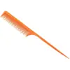 Pente de madeira elétrico antiestático pente de cabelo para cabeleireiro placa resistente ao calor pente de polegada baquelite cauda pontuda pente profissional para cabeleireiro cabelo masculino pente reto