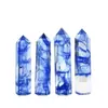 Venda Quente Transfronteiriça Pedra Bruta de Cristal Natural Coluna de Cristal Fundido Azul Coluna Hexagonal Prisma Hexagonal de Ponta Única Natural Espécime Mineral Ornamento