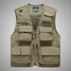 Chaleco de hombre multibolsillos, ligero, moderno, transpirable, nueva chaqueta chaleco para senderismo al aire libre para primavera y otoño, modelo de comercio electrónico transfronterizo