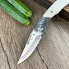 Navaja plegable de acero de Damasco, Cuchillo multiusos, Cuchillo para fruta, Cuchillo para carne, Cuchillo afilado para cortar res y cordero, Pelador de frutas