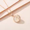Collar de Perla Madre Rosa de Venta Caliente Transfronterizo Cadena de Clavícula de Nicho Nueva Temperamento Alto Gama Suministro en Vivo