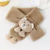 Bufanda de Invierno Ruiya para Niños y Niñas, Calentador de Cuello de Felpa con Forma de Fruta, Polaina Térmica de Invierno para Niños y Niñas, Envoltura de Cuello de Piel Sintética de Conejo