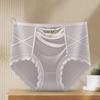 Ropa interior nueva para mujer sexy de talle medio transpirable sin costuras de seda de hielo satinada talla grande que contrae el abdomen levanta caderas shorts triangulares para mujer cabeza