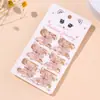 Pinza Mariposa Pequeña de Lentejuelas de 2.5 cm Pinza para el Cabello Transparente de Brillo de Alta Calidad Pinza para Cabello Trenzado Pinza para Flequillo Accesorios para el Cabello para Niños