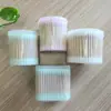 Cotonetes de Algodão Dupla Ponta Personalizados em Tubo, Cotonetes Descartáveis para Maquiagem, Hastes de Algodão para Limpeza de Ouvidos, Cotonetes de Madeira com Ponta Única para Uso Doméstico
