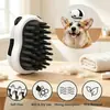 Cepillo de Baño para Perros y Gatos Suave Cómodo Forma de Panda Cepillo Masajeador de Baño para Mascotas