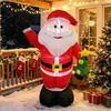 Luces LED de Papá Noel, Decoraciones Navideñas Brillantes, Adornos Inflables, Esculturas de Aire Inflables de Papá Noel