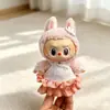 Solo Ropa para Muñecas de Primera, Segunda, Tercera y Cuarta Generación, Ropa Labubu, Conjuntos de Falda Burbuja Dulce Corazón Rosa, Amarilla y Blanca, Ropa Labubu