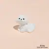 Nueva Decoración de Coche de Cachorro Bichón Frisé Mini, Manualidades Súper Lindas de Resina Regalo, Accesorio para Llavero DIY