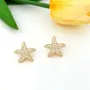 Nuevos Pendientes Sencillos y de Alta Gama Estilo Coreano con un Diseño Único, Pendientes de Botón con Forma de Estrella de Mar para Mujer