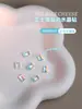 Nuevo queso de sal marina fondo puntiagudo diamante de cristal hielo color transparente aurora color mágico cuadrado gordo corazón torcido hacha clavo joyería al por mayor
