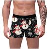 2024 Nuevo Amazon Transfronterizo Europeo y Americano Regalo de Vacaciones de Navidad Ropa Interior para Hombre Boxers Estampados Transpirables Personalizados