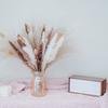 Capim dos Pampas Amazon, Junco Pequeno, Capim Rabo de Coelho, Flores Octogonais, Mix para Decoração de Casa, Flores Secas Transfronteiriças