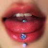 Uña de lengua acrílica tendencia europea y americana fabricantes mayoreo comercio exterior nuevo anillo de lengua uña de lengua uña de labio uña umbilical joyería para perforación