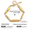 Pulsera Elegante y Silenciosa de Estilo Clásico, Acero Inoxidable 18K Color Bloqueado Hebilla Nudo Ot, Joyería Transfronteriza de Lujo Ligero para Mujer con un Toque de Alta Gama