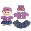 Adecuado para Ropa de Muñeca Labubu, Peluche Vinilo Sentado Fiesta Primera, Segunda y Tercera Generación Traje de Falda de Repuesto