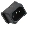 Ac-05B Enchufe de Alimentación de CA de Tres Pines 10A250V Pin Sólido de Cobre Puro Adaptador de Enchufe Socket C14