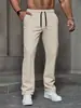 S-2XL Exclusivo Transfronterizo Talla Europea Pantalones Casuales para Hombre, Pantalones Largos Casuales de Color Sólido de Moda Más Vendidos, Estilo Delgado Versátil