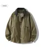 Jaqueta de Lapela Roupas de Exterior Masculinas Jaqueta Corta-Vento Masculina Peça de Cima Estilo Dupla Abertura Masculina Casaco Trench Masculino Roupas para Trabalho ao Ar Livre