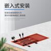 Cubierta de Agujero Pasante para Hilo de Computadora de Escritorio Yingya Plástico ABS Ranura Rectangular para Bolígrafos Caja de Almacenamiento de Cables Caja de Bolígrafos Cubierta de Caja de Cables