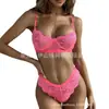 2021 Europa y América Amazon eBay Encaje Sexy Envolvente Pecho Perspectiva Ropa Interior Conjunto Divertido 1328