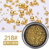 Tamaño de uña bola de acero joyería para uñas mixta oro plata nuevo esmalte de uñas japonés gel decoración taladro de uñas