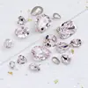 Rhinestones para Arte de Uñas Rosa Claro Accesorios DIY, Rhinestones Cuadrados Grandes Súper Brillantes Forma de Huevo de Paloma, Rhinestones K9 con Base Puntiaguda para Arte de Uñas