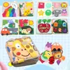 Libros de Fieltro Transfronterizos, Tableros de Actividades de Fieltro para la Iluminación de Bebés, Juguetes de Educación Temprana, Juguetes para Niños, Tableros Educativos, Tableros de Aprendizaje de Fieltro