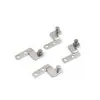 Acero inoxidable fundición a presión engrosado acero cristal puerta de gabinete accesorios de puerta marco de puerta exterior superior e inferior superior accesorios de muebles eje giratorio superior e inferior superior