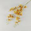 9D pequeña orquídea extranjera flor artificial planta verde flor falsa boda hogar patio exterior decoración fotografía fotografía venta caliente transfronteriza