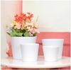 Vaso para suculentas de melamina brilhante tipo porcelana, simples e moderno, aberto, atacado de fábrica, multi-tamanho, simulação para jardinagem interna