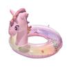 2023 nuevo anillo de natación infantil engrosado de moda con lentejuelas de caballo arcoíris inflable para niña anillo de natación de unicornio fondo de entrepierna