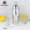 Juego de coctelera de acero inoxidable estilo europeo para uso doméstico, de tres piezas, para uso comercial en tiendas de té de leche y bares, al por mayor