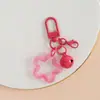 Estrella transparente de cinco puntas de colores 14 mm campana cierre de mosquetón hebilla de puerta colgante de llavero joyería hecha a mano DIY al por mayor no