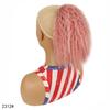 Cola de caballo de peluca europea y americana para mujer, cabello corto de fibra química, permanente de maíz, cola de caballo con cordón, comercio exterior, cola de caballo esponjosa y rizada con cordón