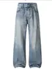 Casa de Maple Masculino / Primavera 2026 High Street Tendência Rasgado Solto Perna Larga Reto Jeans Casual Versátil