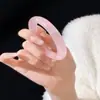 Pulsera de barra redonda de cristal rosa de mineral en bruto color Rosa Hada rosa brazalete de jade para mujer suministro en vivo venta al por mayor venta directa