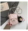 Bolso de Mano Pequeño Estilo Chanel para Niños Nuevo Verano 2025 Labial Llave Bolso Cruzado Bolso de Mujer
