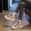 Sapatos de Algodão Quentes e Grossos com Forro de Lã para o Inverno 2026 para Mulheres, Estilo Coreano de Cano Alto, Tendência, Estudante, Casuais, Esportivos K6717