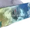 Papel Laser com Padrão Geleira em Estoque, Papel de Fundo Colorido com Glitter Duplo, Papel Especial para Insígnias e Diários