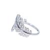 Shake Tone Live Drenagem Bem-Estar Lindo Design Super Fada Requintado Anel de Pena Banhado a Platina Ouro Micro Anel de Diamante de Alto Carbono