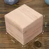 Caja de Almacenamiento Cuadrada con Cerradura de Madera Maciza para Joyería, Escritorio, Madera de Paulownia Quemada Vintage, Caja de Regalo Grabada, Estudio