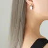 Dulce personalidad infantil combinan con todo estilo coreano pendientes de corazón de melocotón acero de titanio chapado en oro de 18 quilates no se decoloran pendientes de nicho